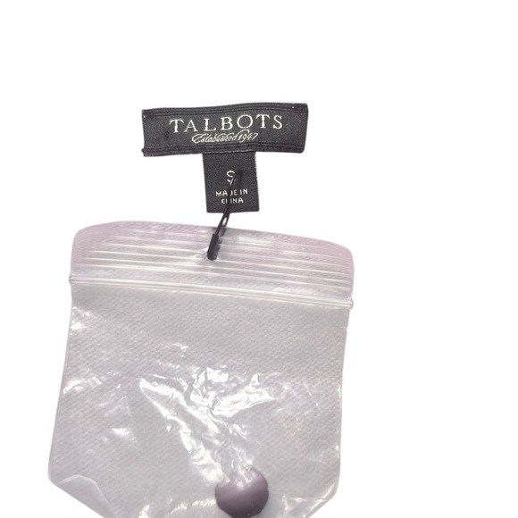 Talbots Lavender Lambswool Blend Cardigan Size Small - Picture 6 of 6